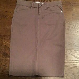 Zara Basic pencil skirt in denim fabric